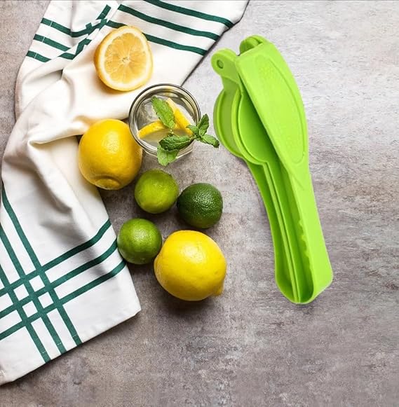 Manual Lemon Squeezer Hand Press Citrus Juicer with Hinged Handles