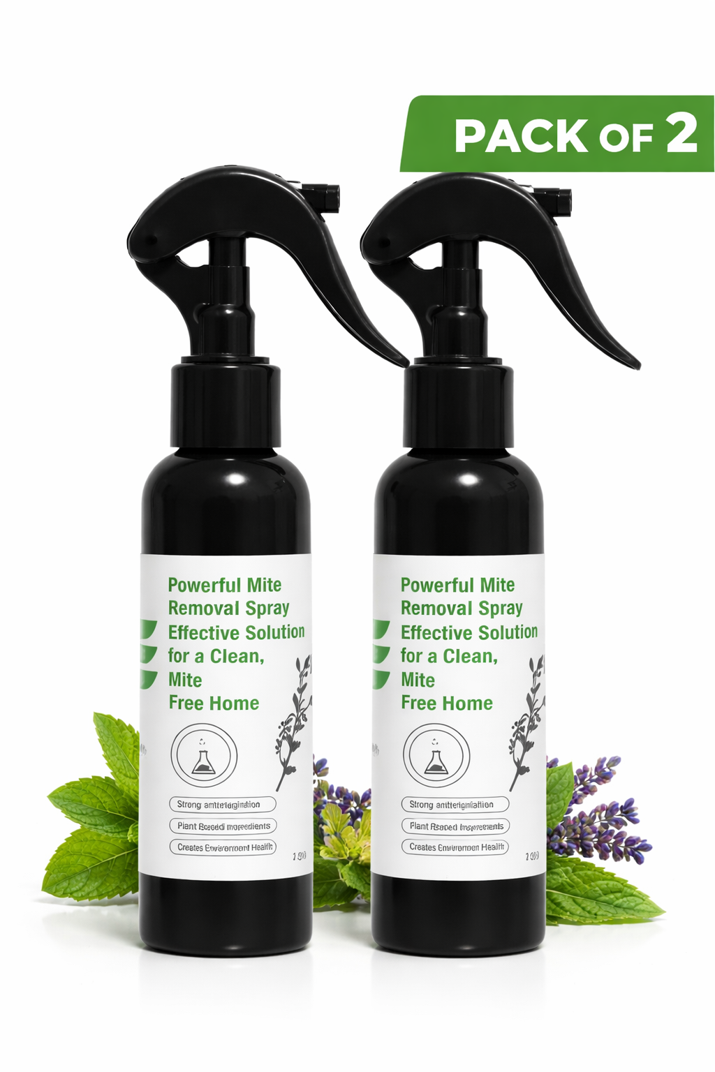 Green Pepper Anti-Mite Spray for Bedding and Clothes 100ML PACK OF 2