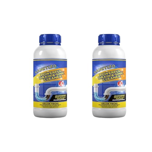 Sanitizo Drain Cleaner Powder Powerful Drain & Sink Cleaner pack of 2