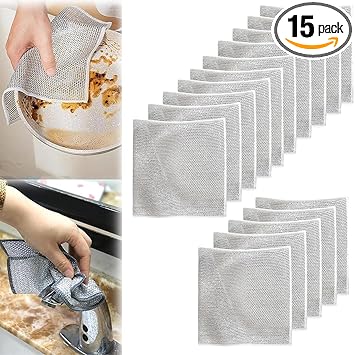 Multifunctional Non-Scratch Wire Dishcloth (Pack of 15)