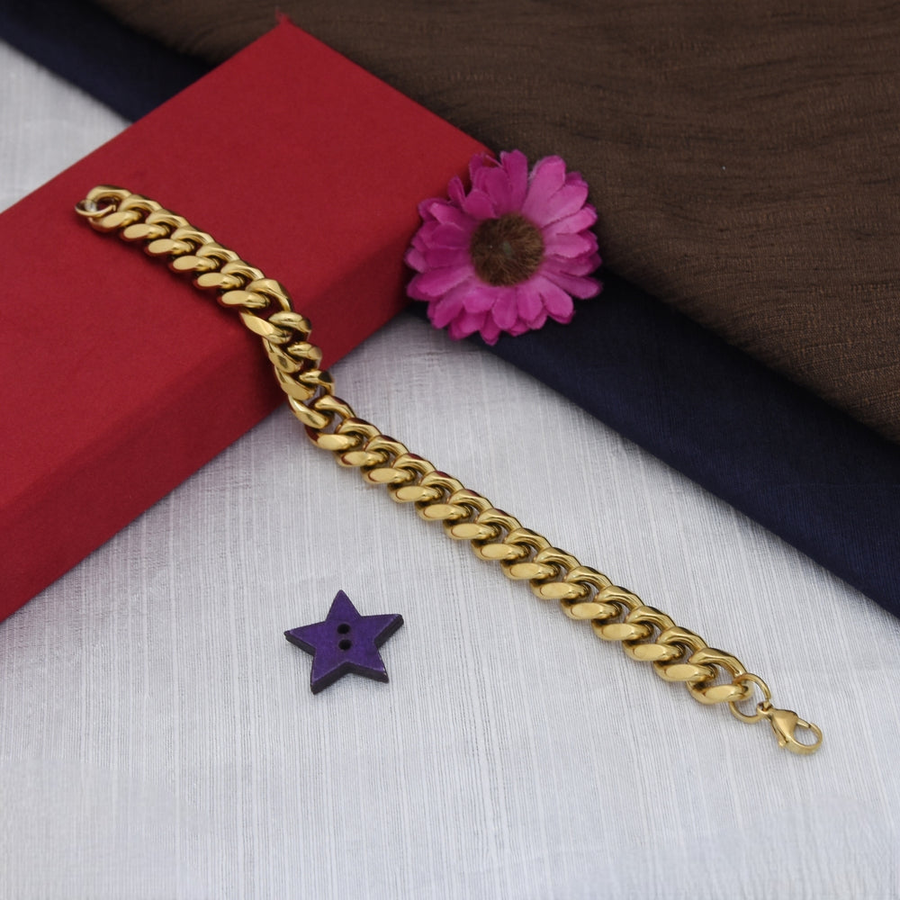 Golden Bracelet For Men Pack of 1