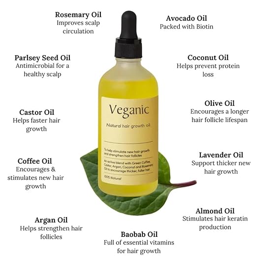 Veganic Natural Hair Growth Oil Pack Of 1
