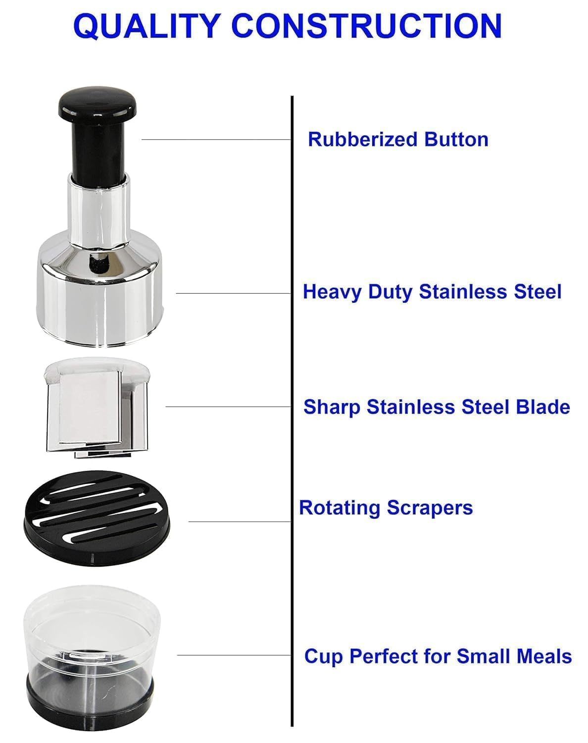 Onion Garlic Hand Press Chopper