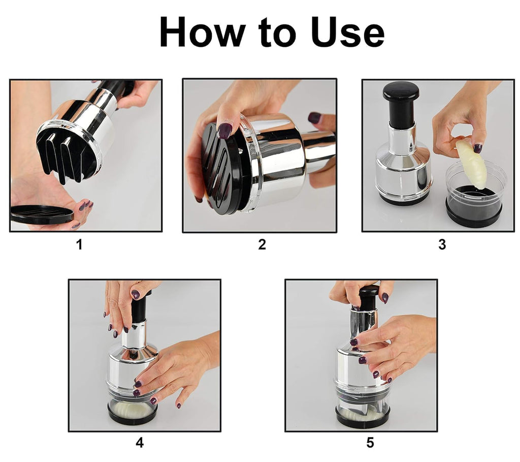 Onion Garlic Hand Press Chopper