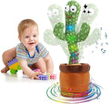 Dancing Cactus Toy, Cactus Talking Toy for Baby, Wriggle Singing Cactus Repeats What You Say, Soft Plush Talking Toys for Kids