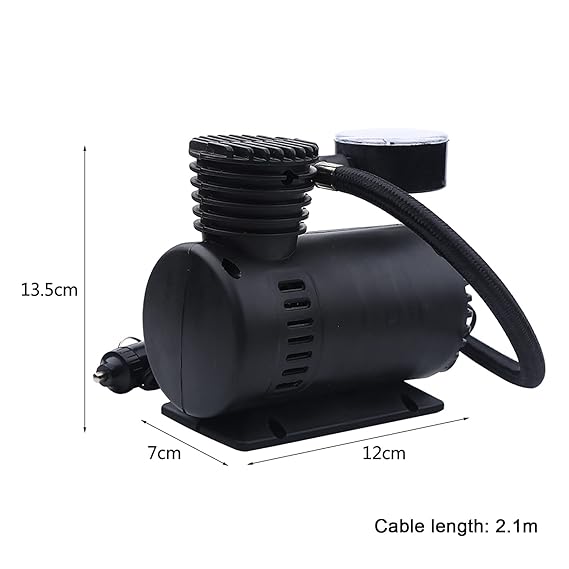 12V Mini Air Compressor, Portable ElectricDigital Tire Inflator Pump