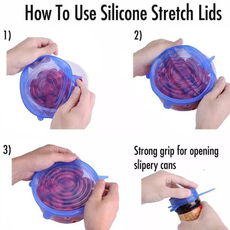 Silicone Lids 6 piece