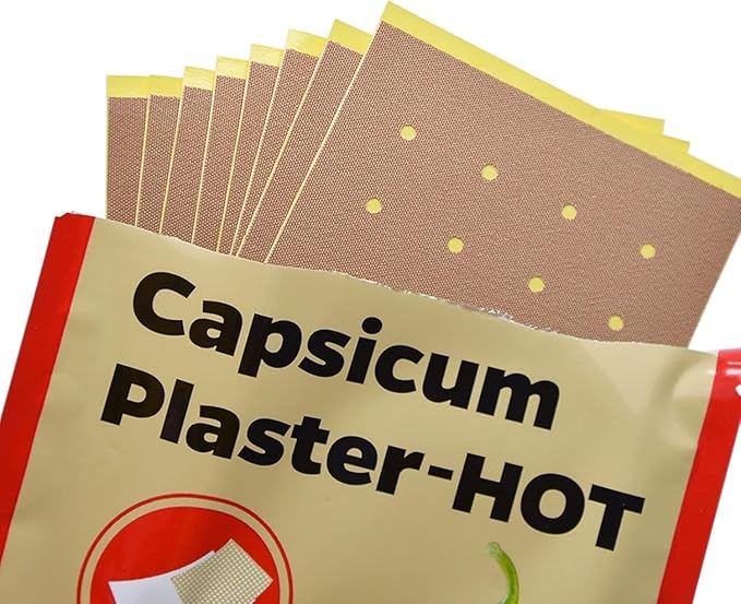 Capsicum Hot Pain Relief Patches for Neck, Shoulder, Back & Joints pack of 1(10 PCS)