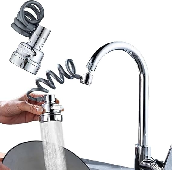 Faucet Extender Sprayer with Stretchable Hose
