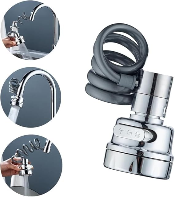 Faucet Extender Sprayer with Stretchable Hose