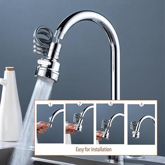 Faucet Extender Sprayer with Stretchable Hose