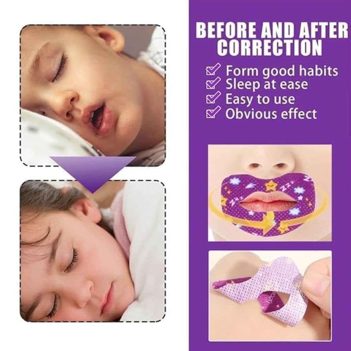 Kids Sleep Strips – Safe Nose Breathing Mouth Tape for Kids & Adults