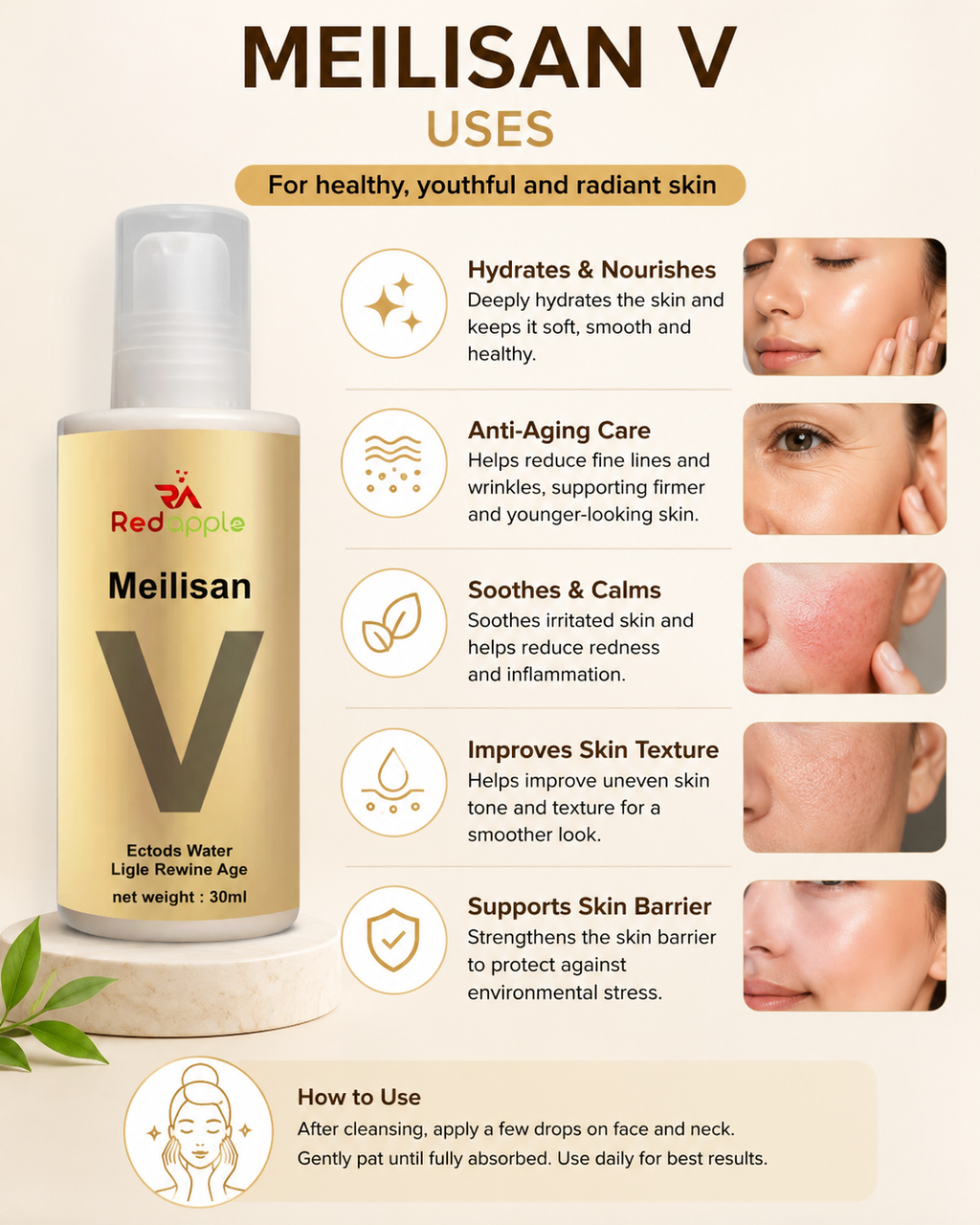 Meilisan V Anti-Aging skincare 30ml pack of 2