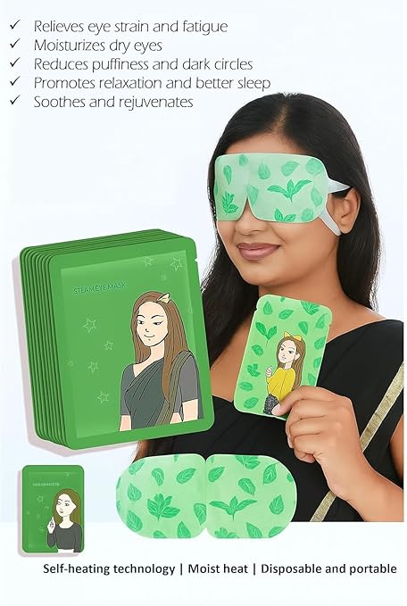 Self-Heating Steam Eye Mask for Dry Eyes PACK OF 10