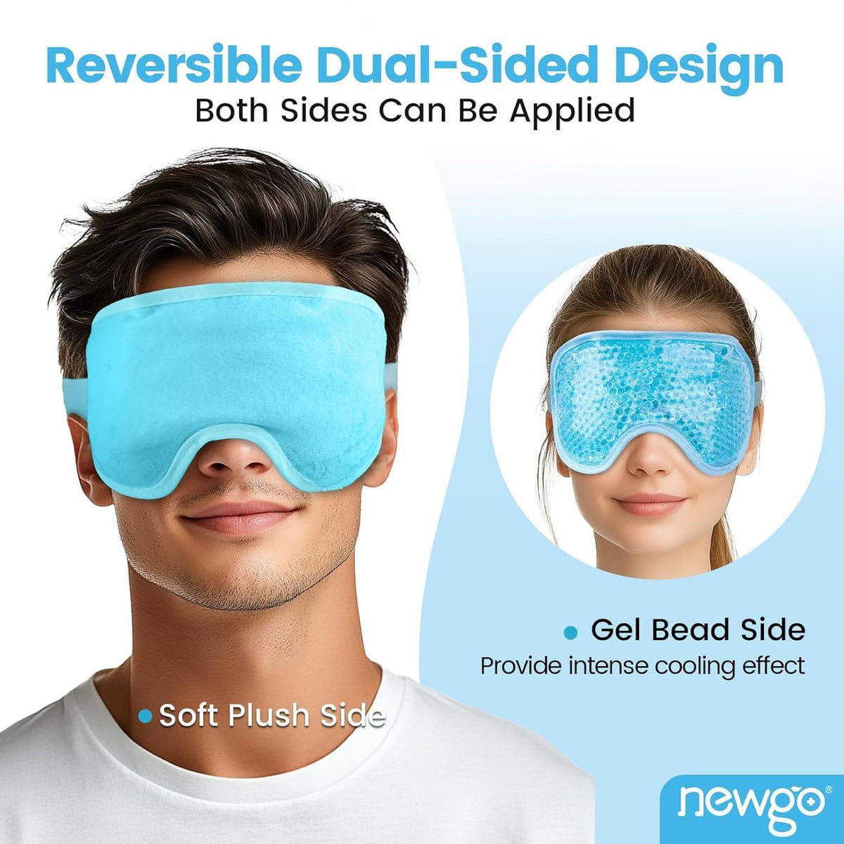 Eye Mask for Puffy Eyes Reusable Hot Cold Therapy Gel Eye Mask PACK OF 1