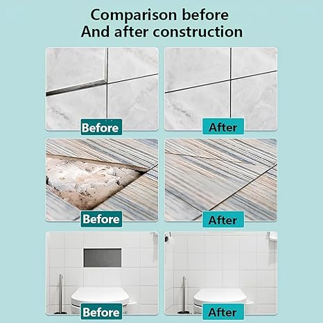 Tile Adhesive Glue, Tile repair sealant With needle design can go deep into the gap to repair loose floor tiles 500ml pack of 1