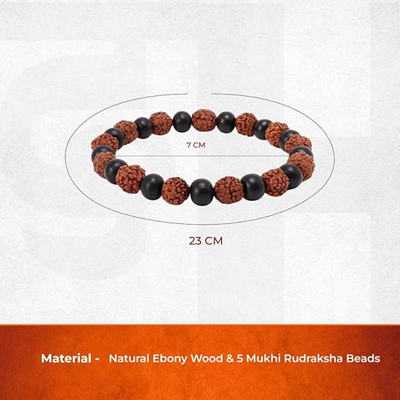 Bharatyug  Karungali Rudraksha Bracelet