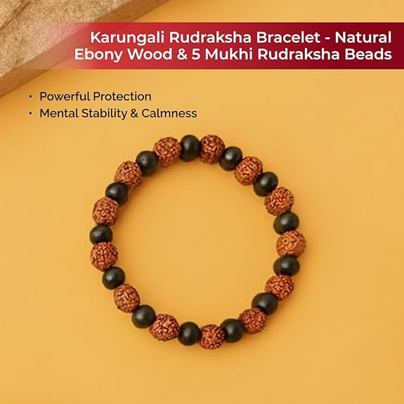 Bharatyug  Karungali Rudraksha Bracelet