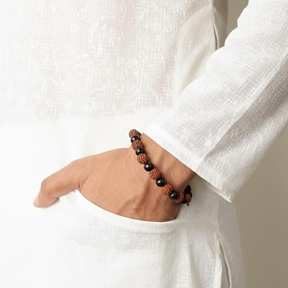 Bharatyug  Karungali Rudraksha Bracelet