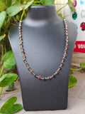 BharatYug Silver Plated Elegant Rudraksha And Karungali Mala With Certification