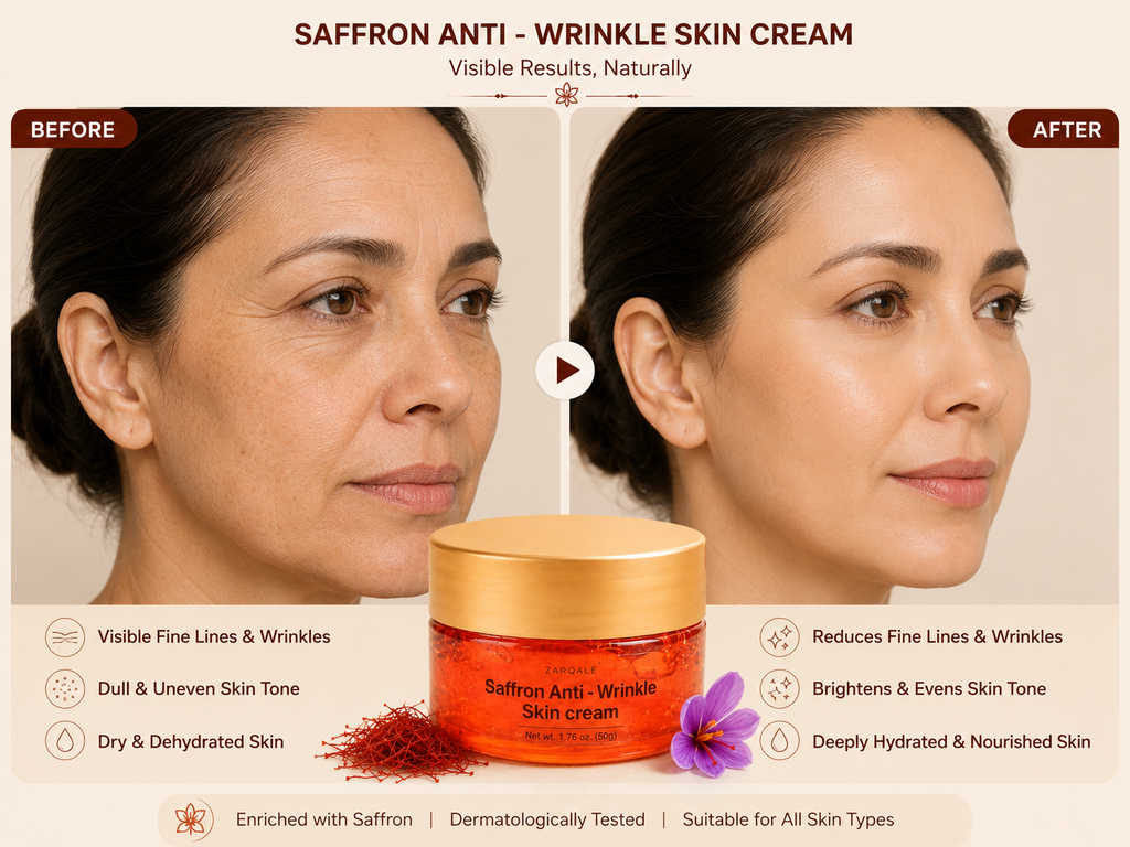 Saffron Anti Wrinkle Skin Cream pack of 1