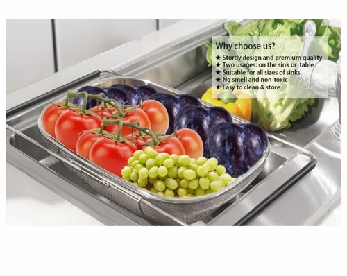 Extendable stainless steel strainer Pack of 1
