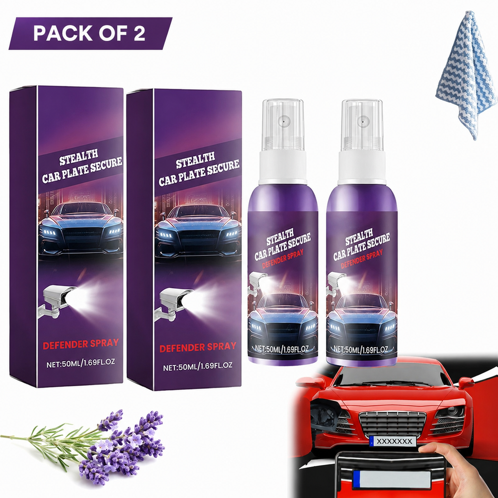 Invisible Car Stealth  License Plate Spray Protector 50ml each pack of 2