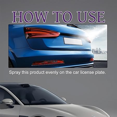 Invisible Car Stealth  License Plate Spray Protector 50ml each pack of 2