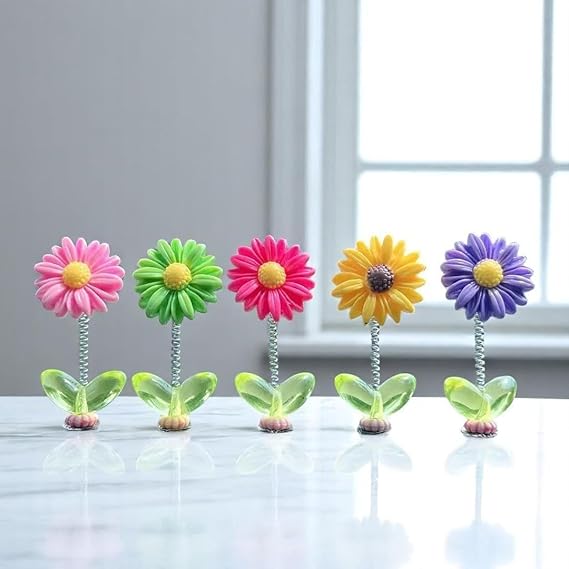 Resin Car Dashboard Decor Flower
