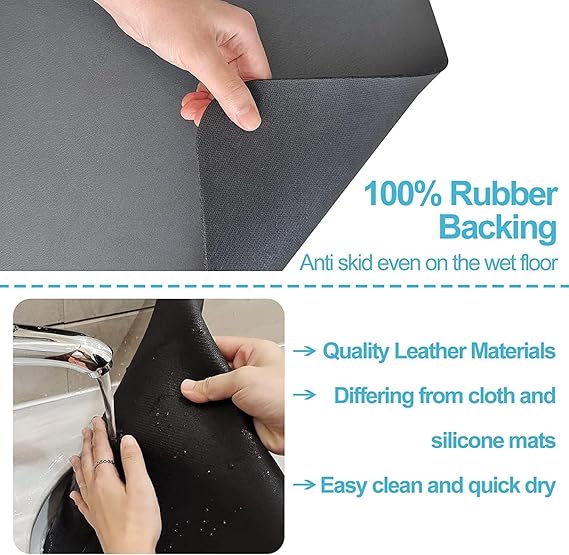 Absorbent Kitchen Drying Mat – Quick-Dry and Anti-Stain Mat PACK OF 2