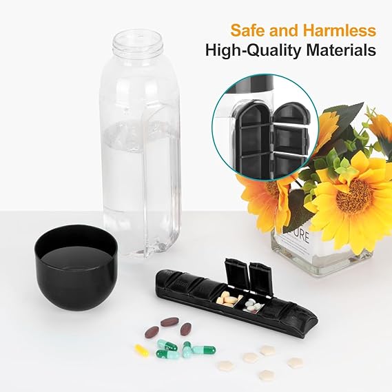 Pill Organizer Bottle for Vitamins & Medicine (RANDOM COLOR)