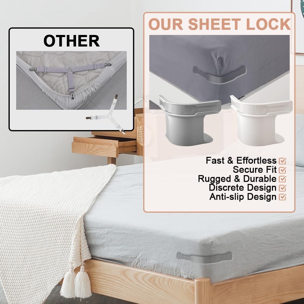 4Pcs Bed Sheet Holder Fitted Sheet Straps, Bed Accessories