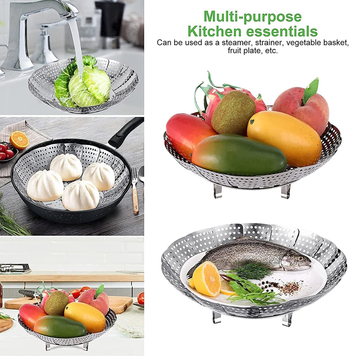 Stainless Steel Steamer Basket