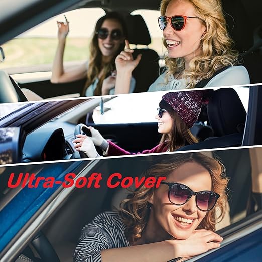 Comfortable Ultra-Soft Memory Foam Car Seat Cushion Cover with Non-Slip Grip and Storage Pouch Pack of 1