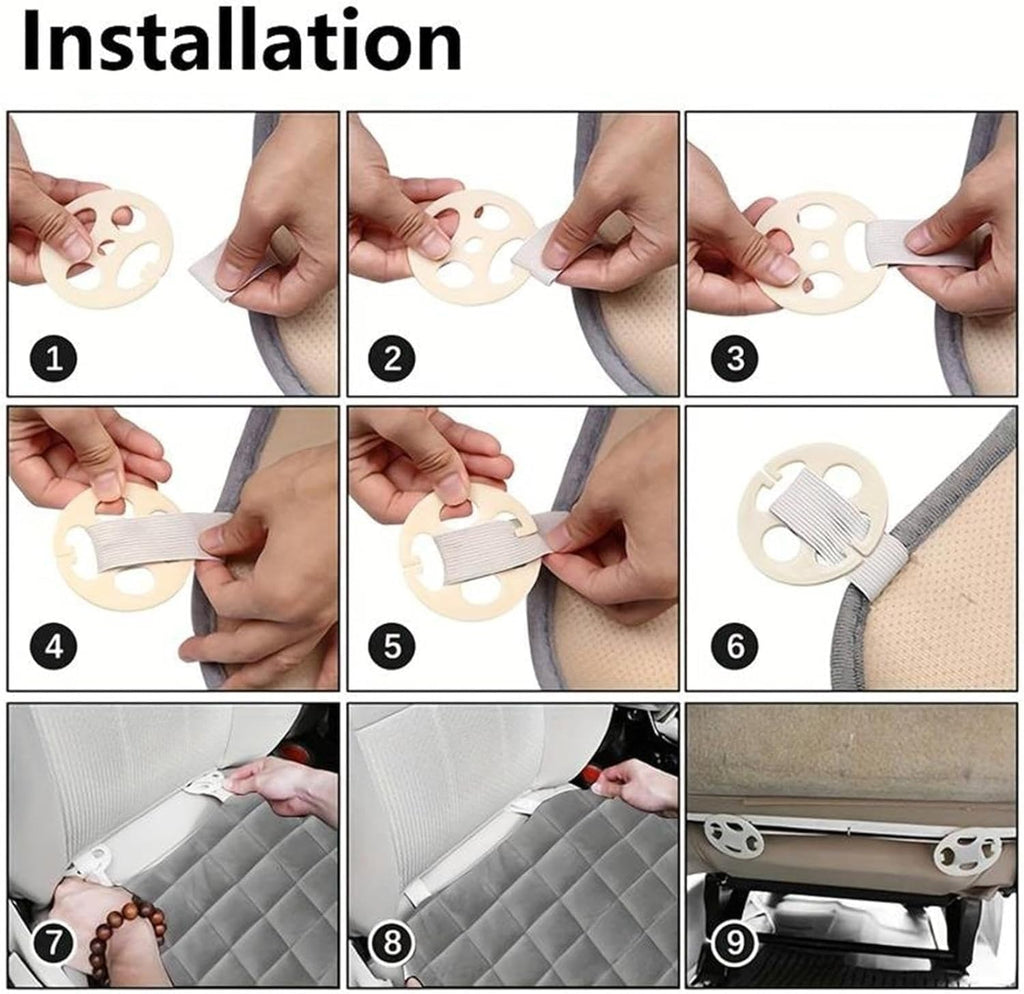 Comfortable Ultra-Soft Memory Foam Car Seat Cushion Cover with Non-Slip Grip and Storage Pouch Pack of 1