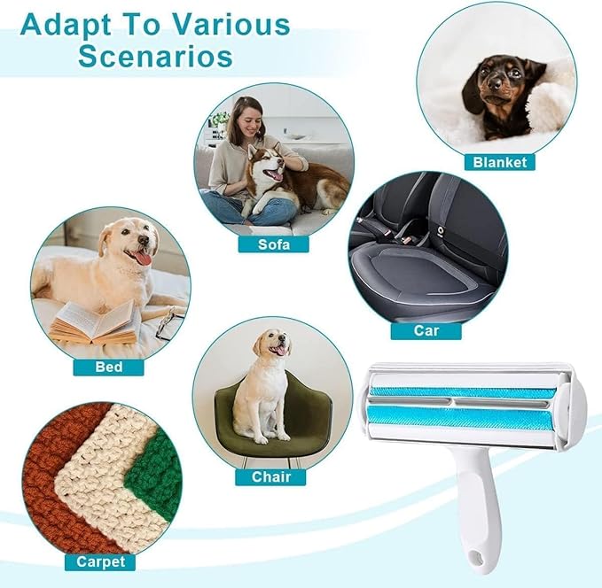 Pet Hair Remover Roller (MULTICOLOR) PACK OF 1