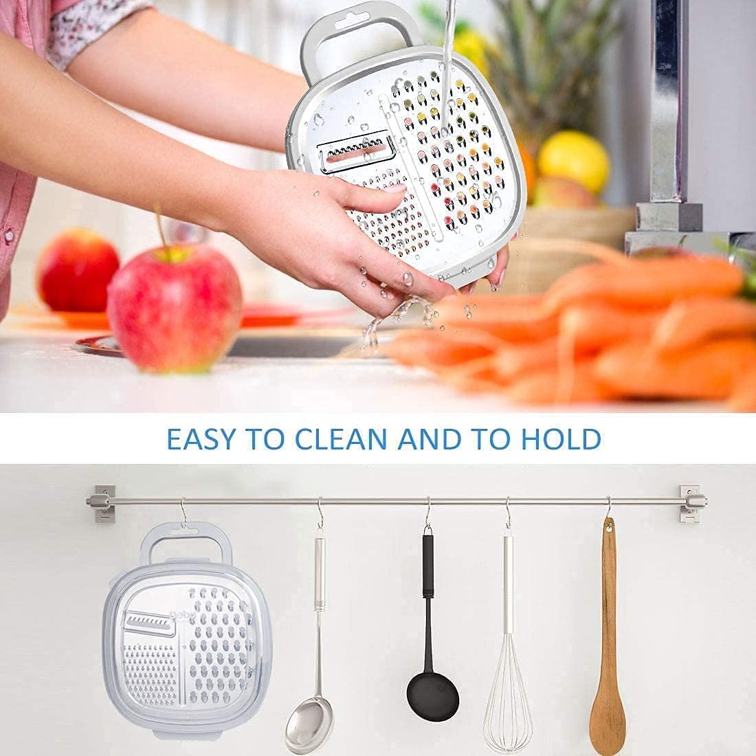3 in 1 Hand Operated Vegetable Cutter Slicer Peeler Cheese Shredder (RANDOM COLOR)
