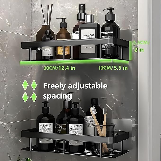 Shower Caddy Shelf for Home & Kitchen Storage Organizer Hanging Shelves Rack (PACK OF 2)