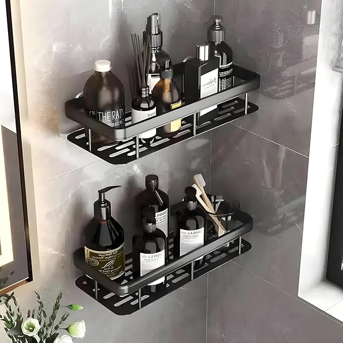 Shower Caddy Shelf for Home & Kitchen Storage Organizer Hanging Shelves Rack (PACK OF 2)