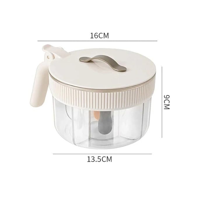 4-in-1 Spice Storage Box, Multi-Compartment Seasoning Container Organiser, Airtight Sealed Salt Pepper Dispenser for Home Cooking