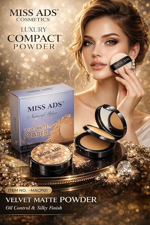 Luxury Compact VELVET MATTE Powder (MACP01) PACK OF 1
