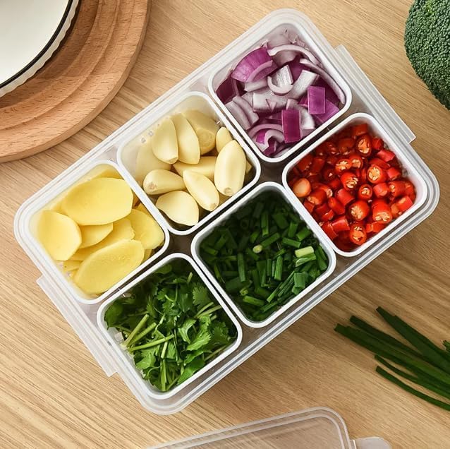 Fridge Organizers Storage Box Set-6 (Grid box khana-6)