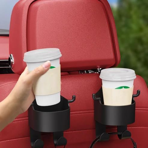 3 in 1 Multi-Functional Hook - Car Seat Headrest Cup Holder & Organizer, 2 PCS