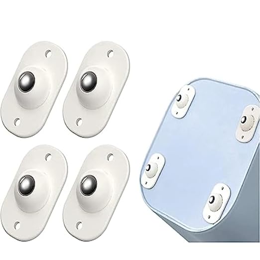 Self Adhesive 360 Degree Mini Swivel Casters Wheels Universal Wheels at The Bottom of The Storage Box Pulley for Furniture Universal Furniture Wheel Castor Roller