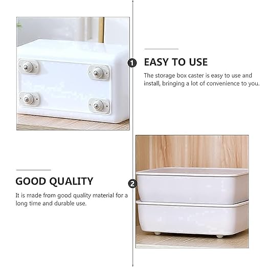 Self Adhesive 360 Degree Mini Swivel Casters Wheels Universal Wheels at The Bottom of The Storage Box Pulley for Furniture Universal Furniture Wheel Castor Roller
