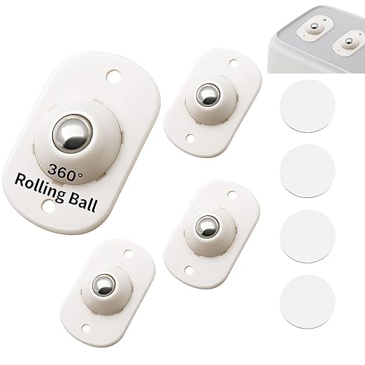 Self Adhesive 360 Degree Mini Swivel Casters Wheels Universal Wheels at The Bottom of The Storage Box Pulley for Furniture Universal Furniture Wheel Castor Roller