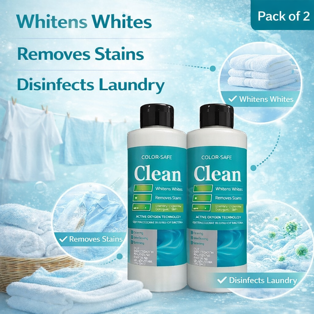 Colorful Clean Oxygen Bleach Liquid(pack 2)