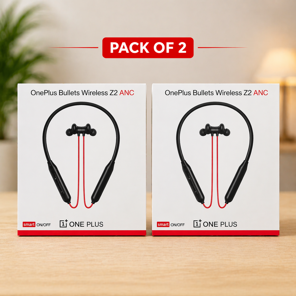 Bullets Wireless Z2 ANC Neckband Earphones pack of 2