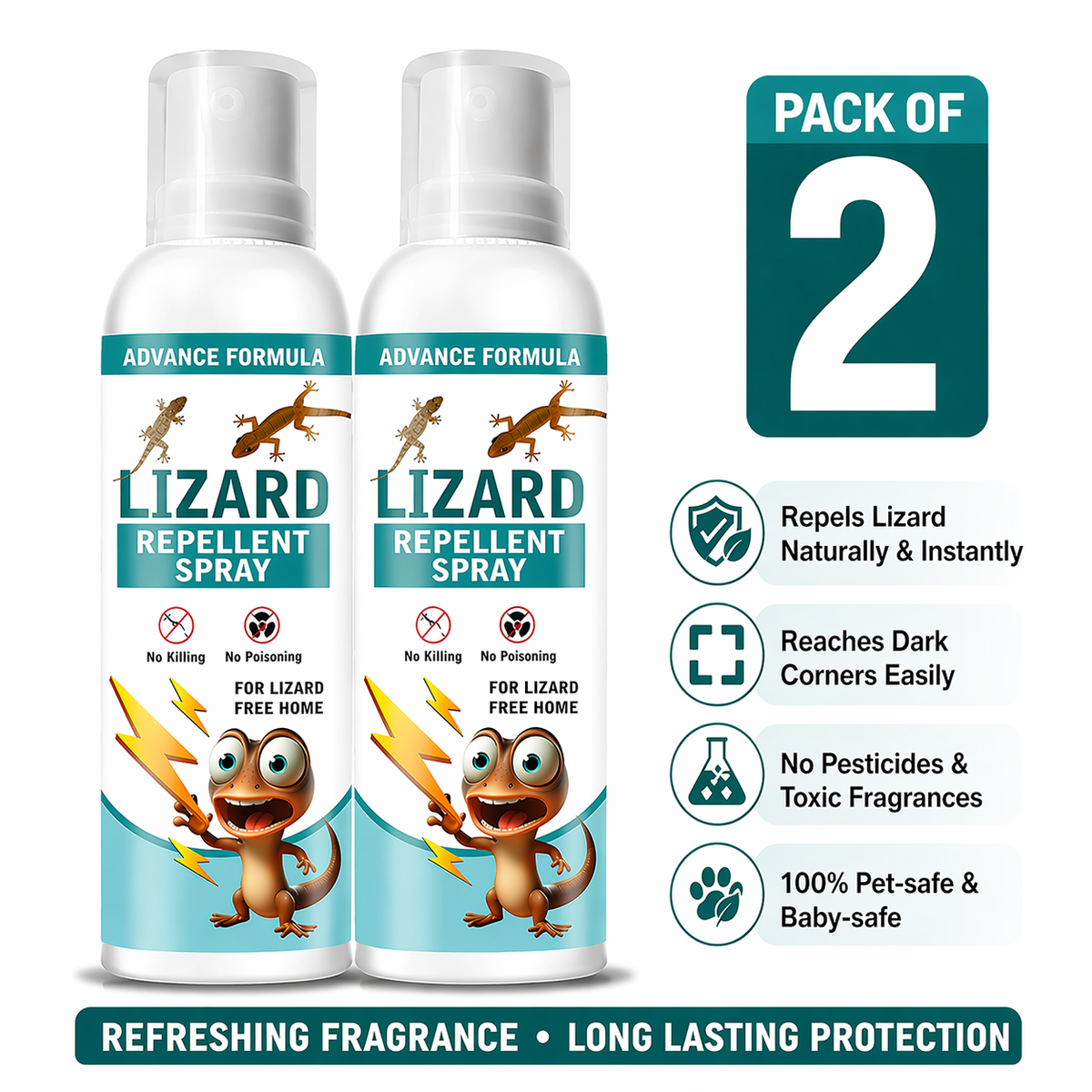 Lizard Repellent for Home Spray Pest Control PACK OF 2
