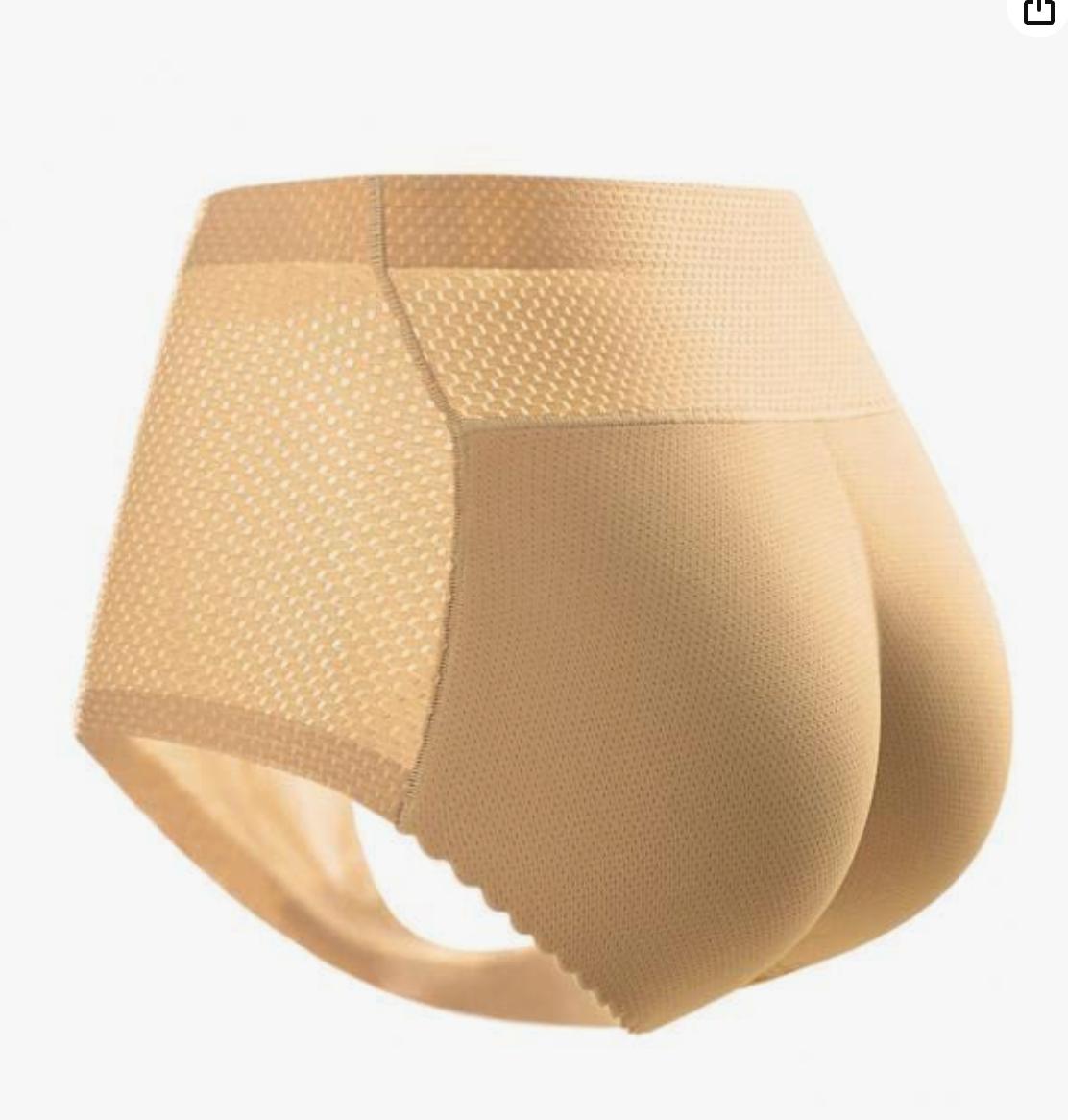 Butt Lifter Panties Fake Padding Underwear (Beige)